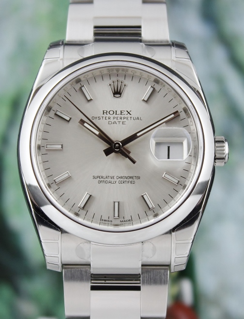 (image for) UNWORN UNPOLISHED ROLEX MEN SIZE STAINLESS STEEL OYSTER PERPETUAL DATEJUST / 115200